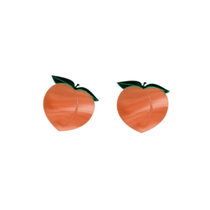 Vinca Large Peach Earrings