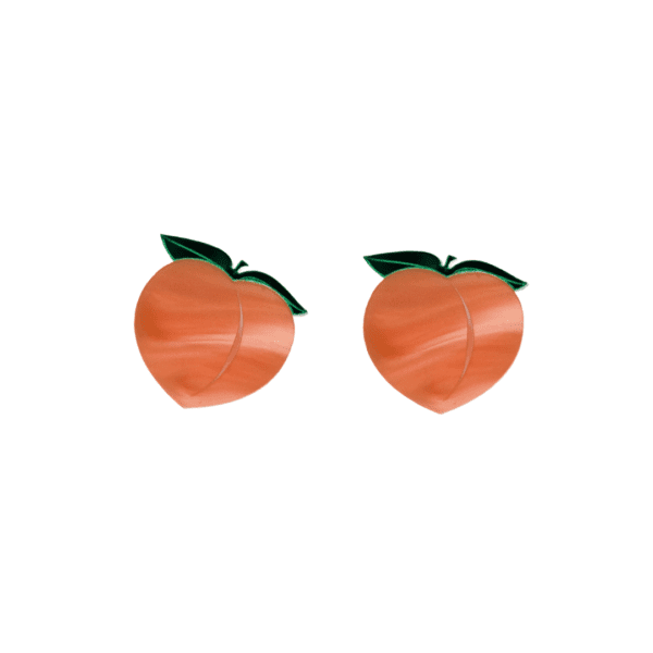 Vinca Large Peach Earrings