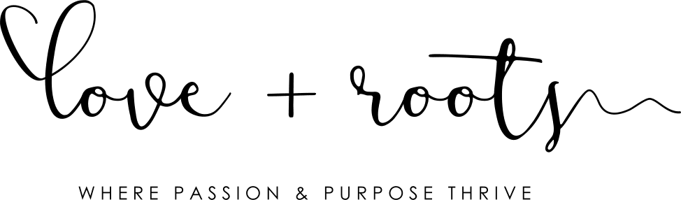 Love + Roots logo